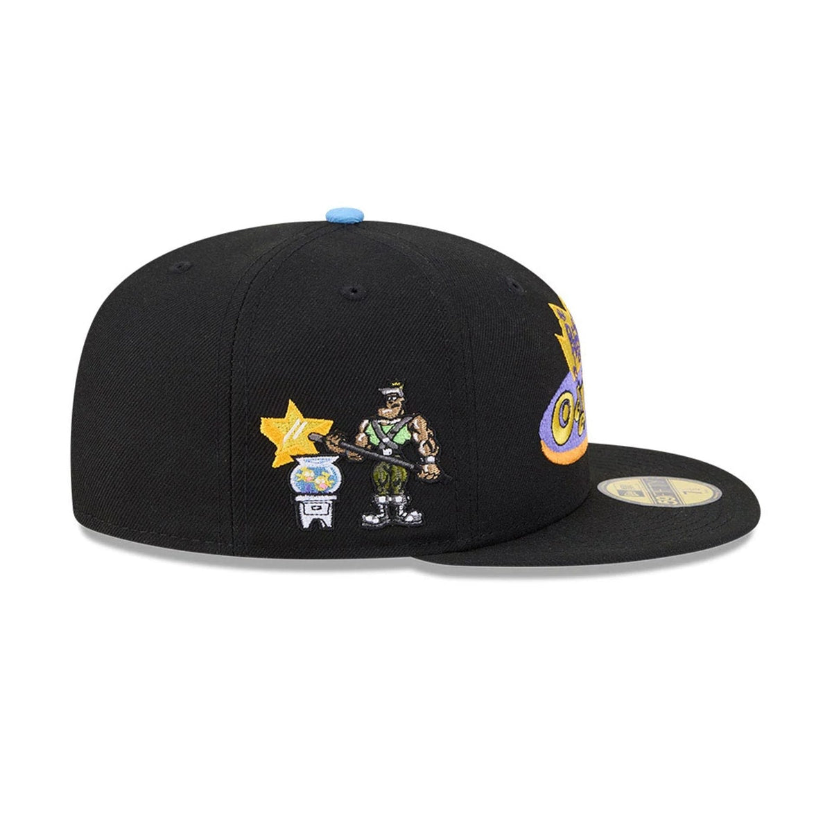 Nickelodeon Fairly Oddparents Jorgen Von Strangle Black 59FIFTY Fitted Cap-zelvios