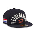 WBC Netherlands Classical Script Navy Retro Crown 59FIFTY Fitted Cap-zelvios