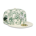 New York Mets MLB Spring Floral White 59FIFTY Fitted Cap-zelvios