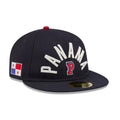 WBC Panama Classical Script Navy Retro Crown 59FIFTY Fitted Cap-zelvios