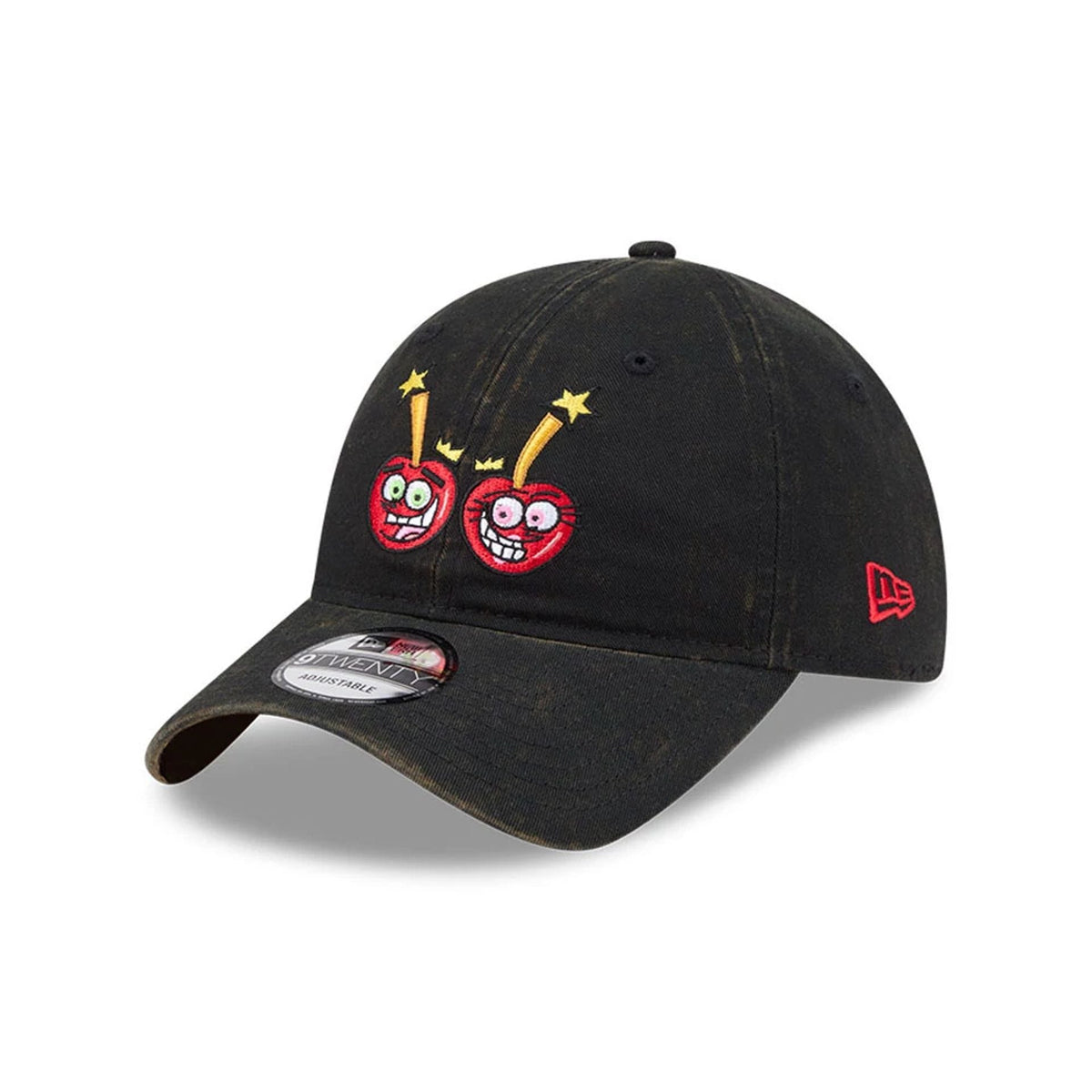 Nickelodeon Fairly Oddparents Acid Wash Black 9TWENTY Adjustable Cap-zelvios