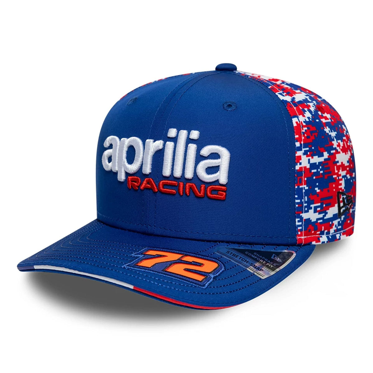 Aprilia Replica Marco Bezzecchi Le Mans Race Special Blue 9SEVENTY Stretch Snap Adjustable Cap-zelvios