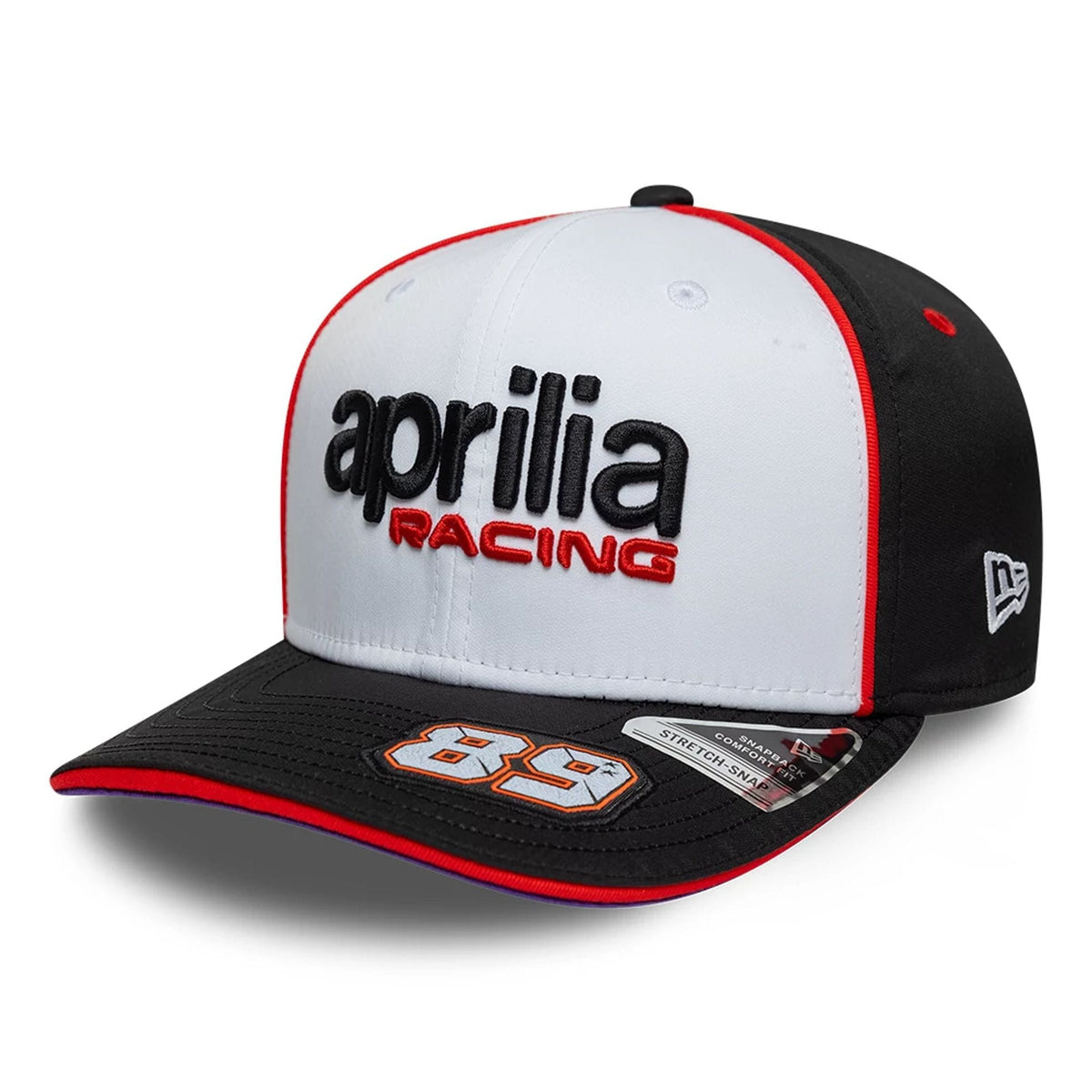 Aprilia Replica Jorge Martin White 9SEVENTY Stretch Snap Adjustable Cap-zelvios