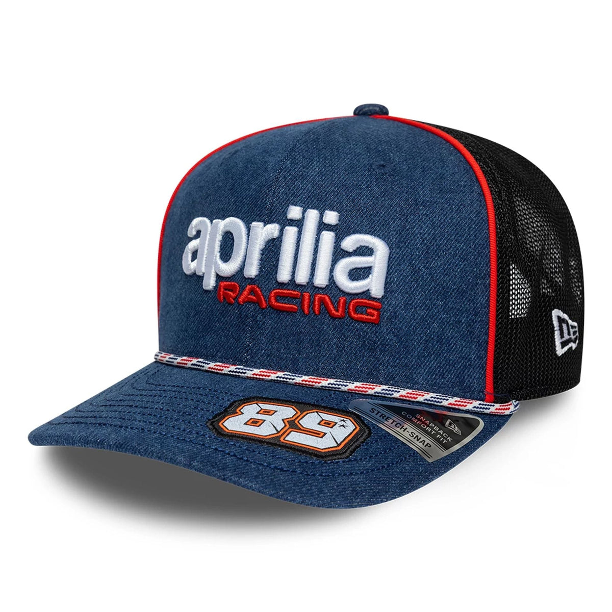 Aprilia Replica Jorge Martin Austin Race Special Blue 9SEVENTY Stretch Snap Adjustable Cap-zelvios