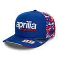 Aprilia Replica Jorge Martin Le Mans Race Special Blue 9SEVENTY Stretch Snap Adjustable Cap-zelvios