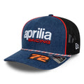 Aprilia Replica Marco Bezzecchi Austin Race Special Blue 9SEVENTY Stretch Snap Adjustable Cap-zelvios