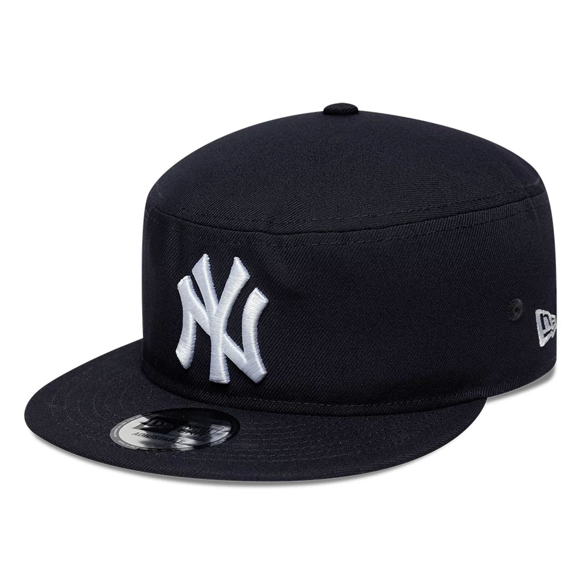 New York Yankees MLB Poly Navy Pillbox Adjustable Cap-zelvios