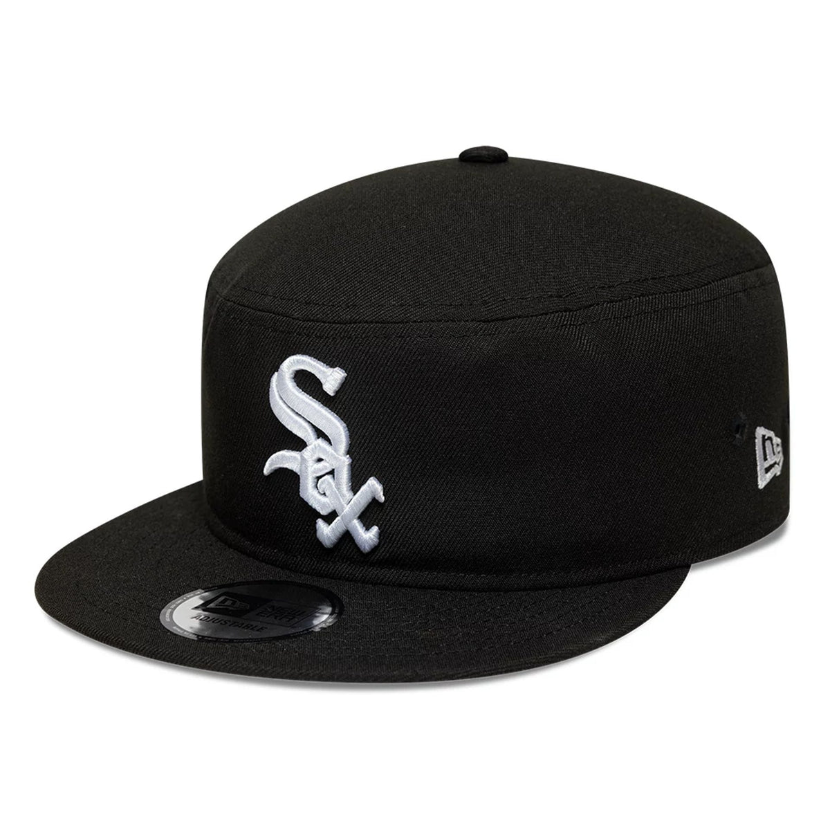 Chicago White Sox MLB Poly Black Pillbox Adjustable Cap-zelvios