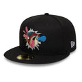 Ren & Stimpy Character Graphic Black 59FIFTY Fitted Cap-zelvios