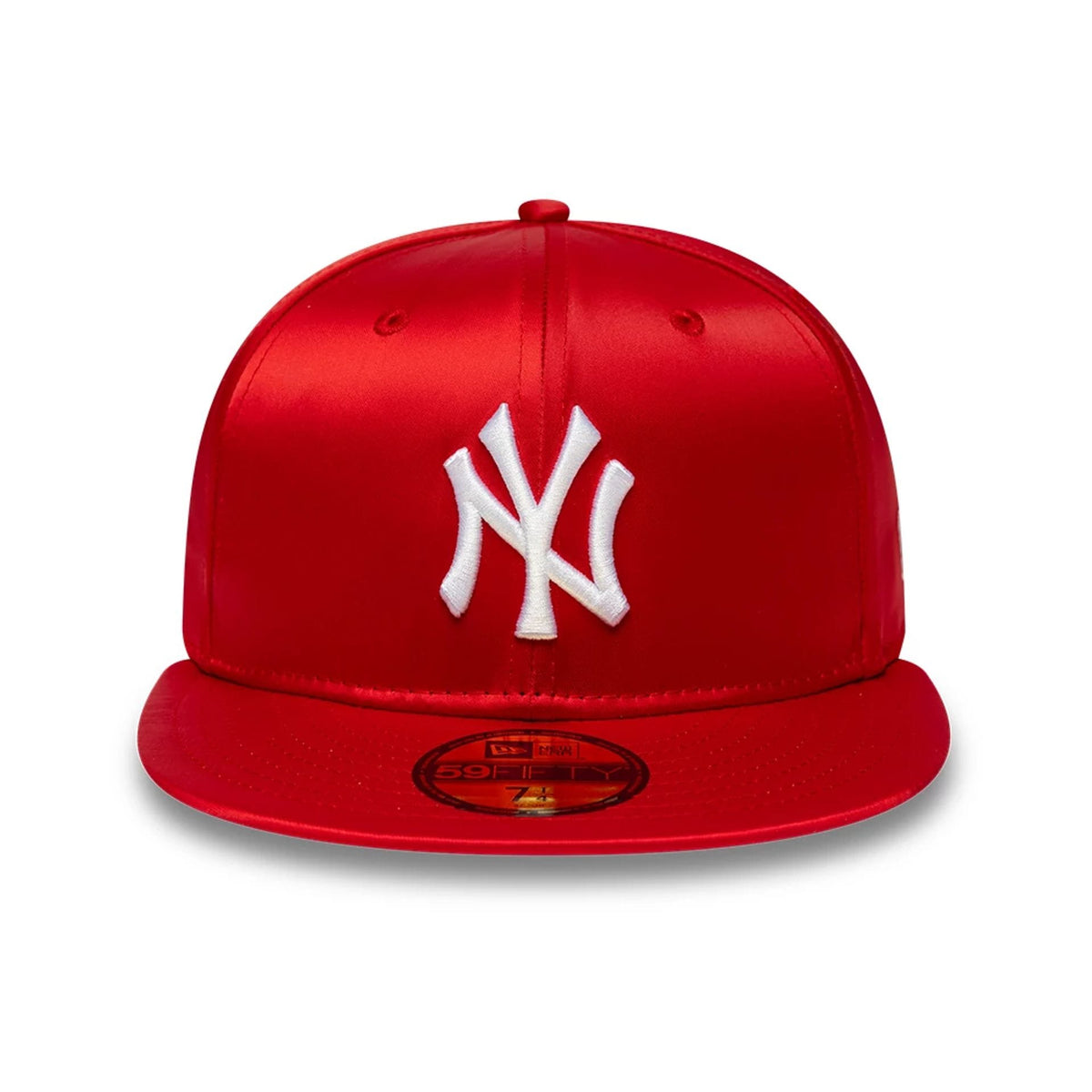 New York Yankees MLB Satin Red 59FIFTY Fitted Cap-zelvios