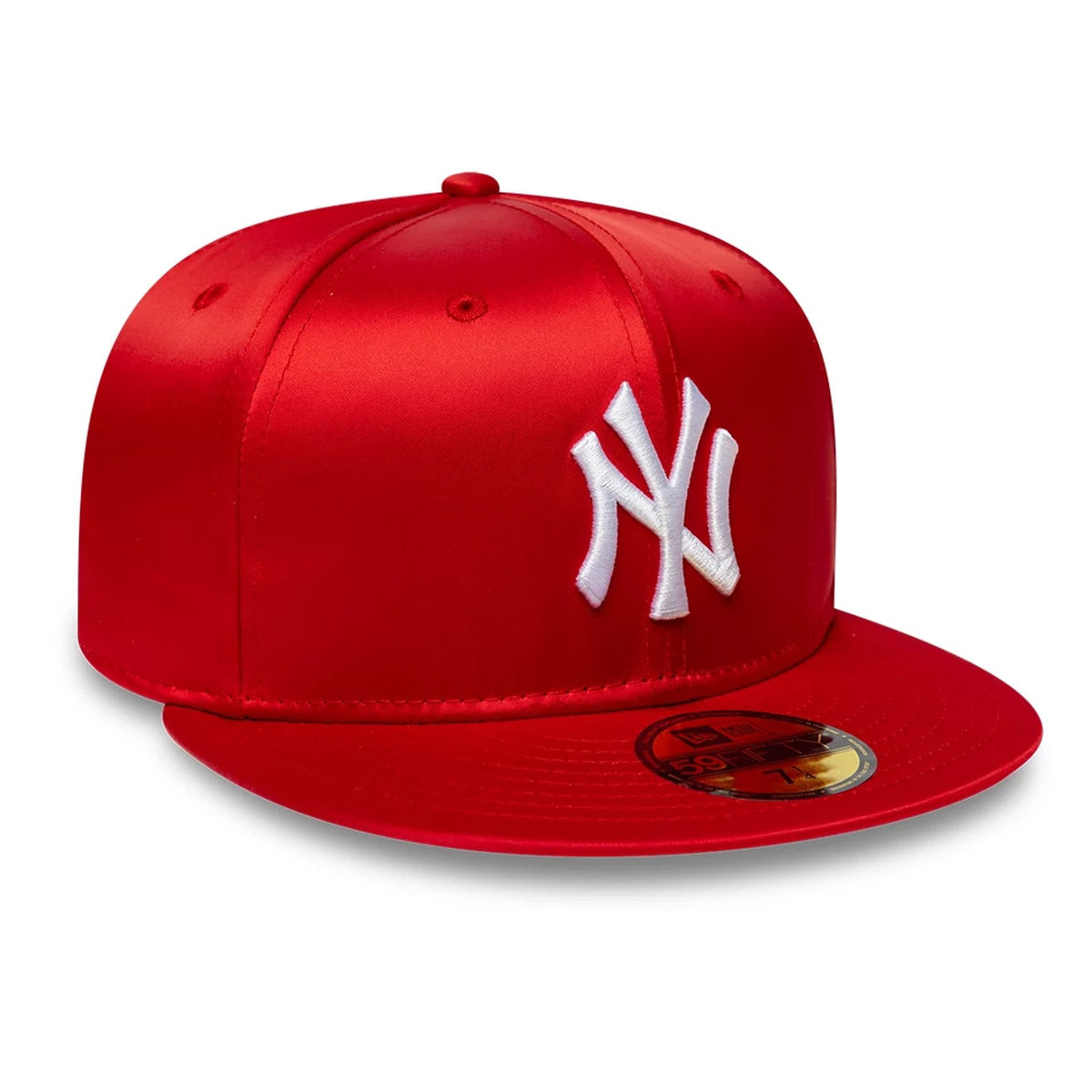 New York Yankees MLB Satin Red 59FIFTY Fitted Cap-zelvios
