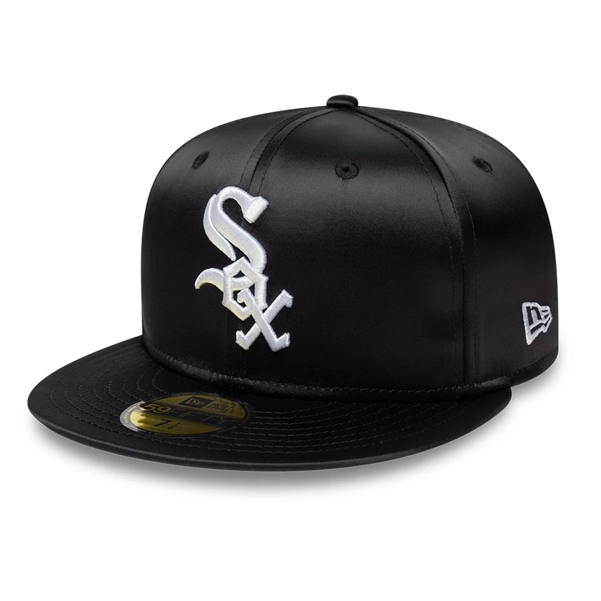 Chicago White Sox MLB Satin Black 59FIFTY Fitted Cap-zelvios