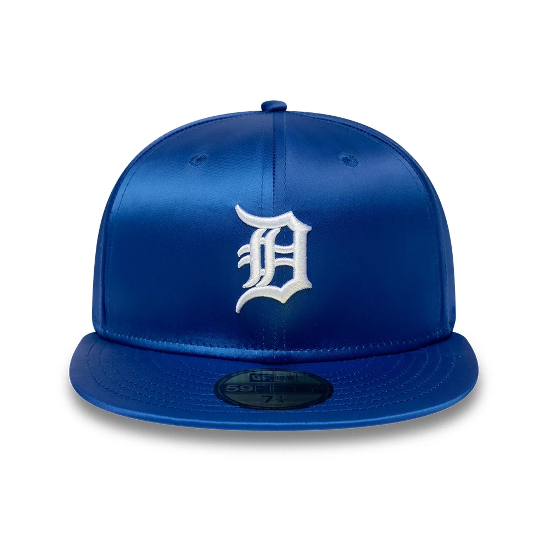 Detroit Tigers MLB Satin Blue 59FIFTY Fitted Cap-kentox