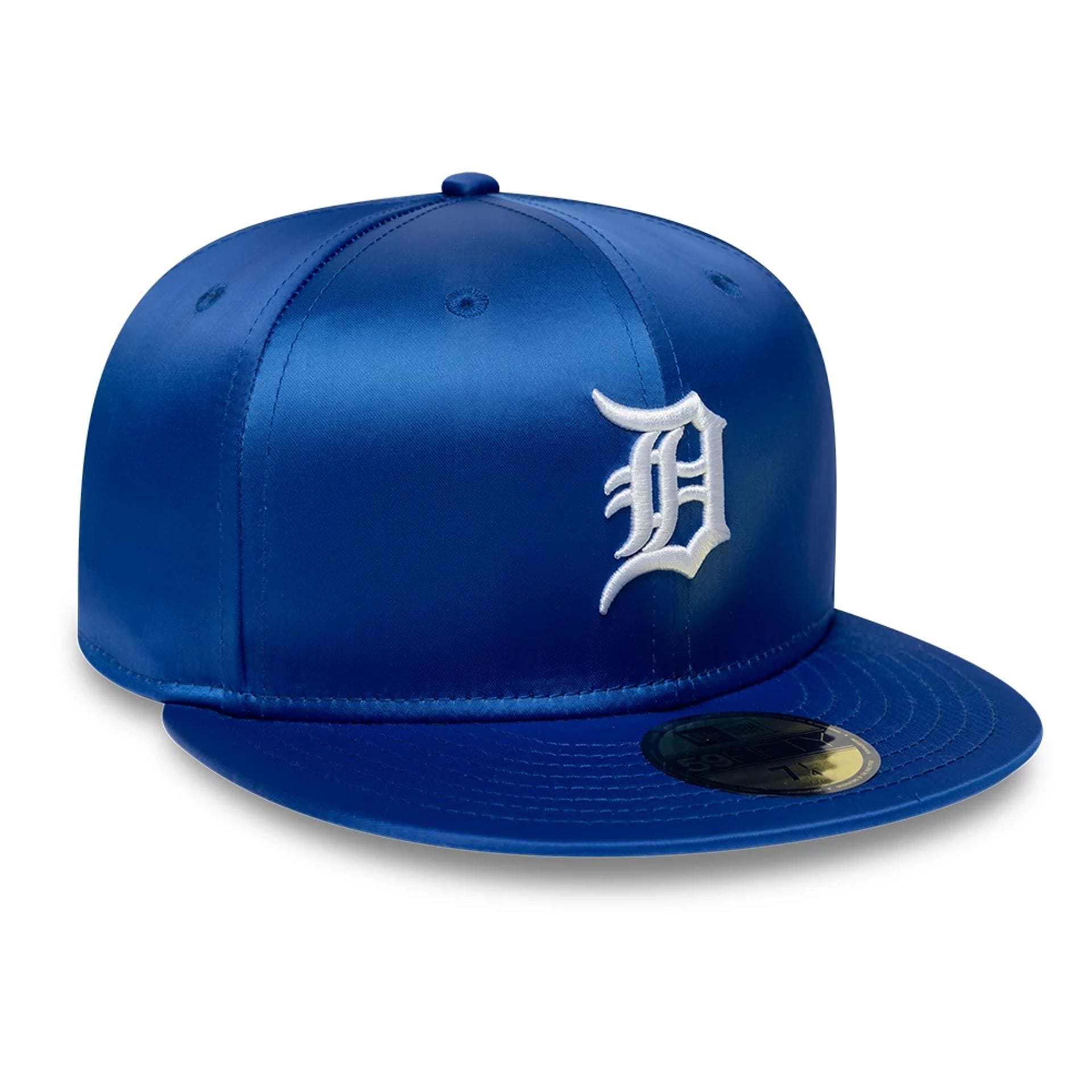 Detroit Tigers MLB Satin Blue 59FIFTY Fitted Cap-kentox