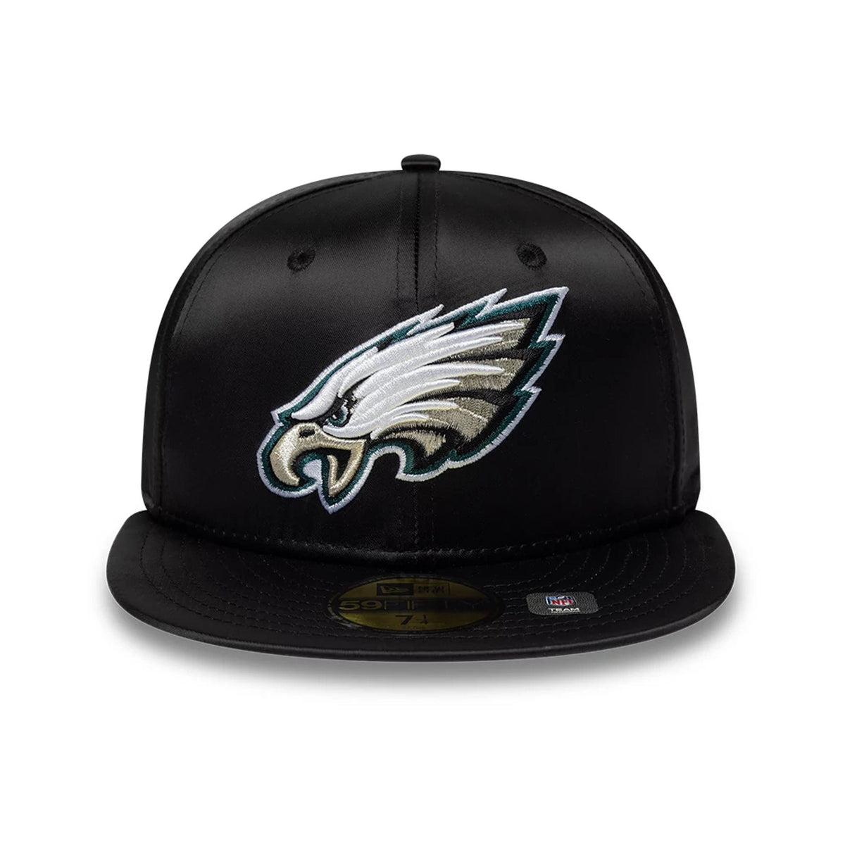 Philadelphia Eagles NFL Satin Black 59FIFTY Fitted Cap-zelvios