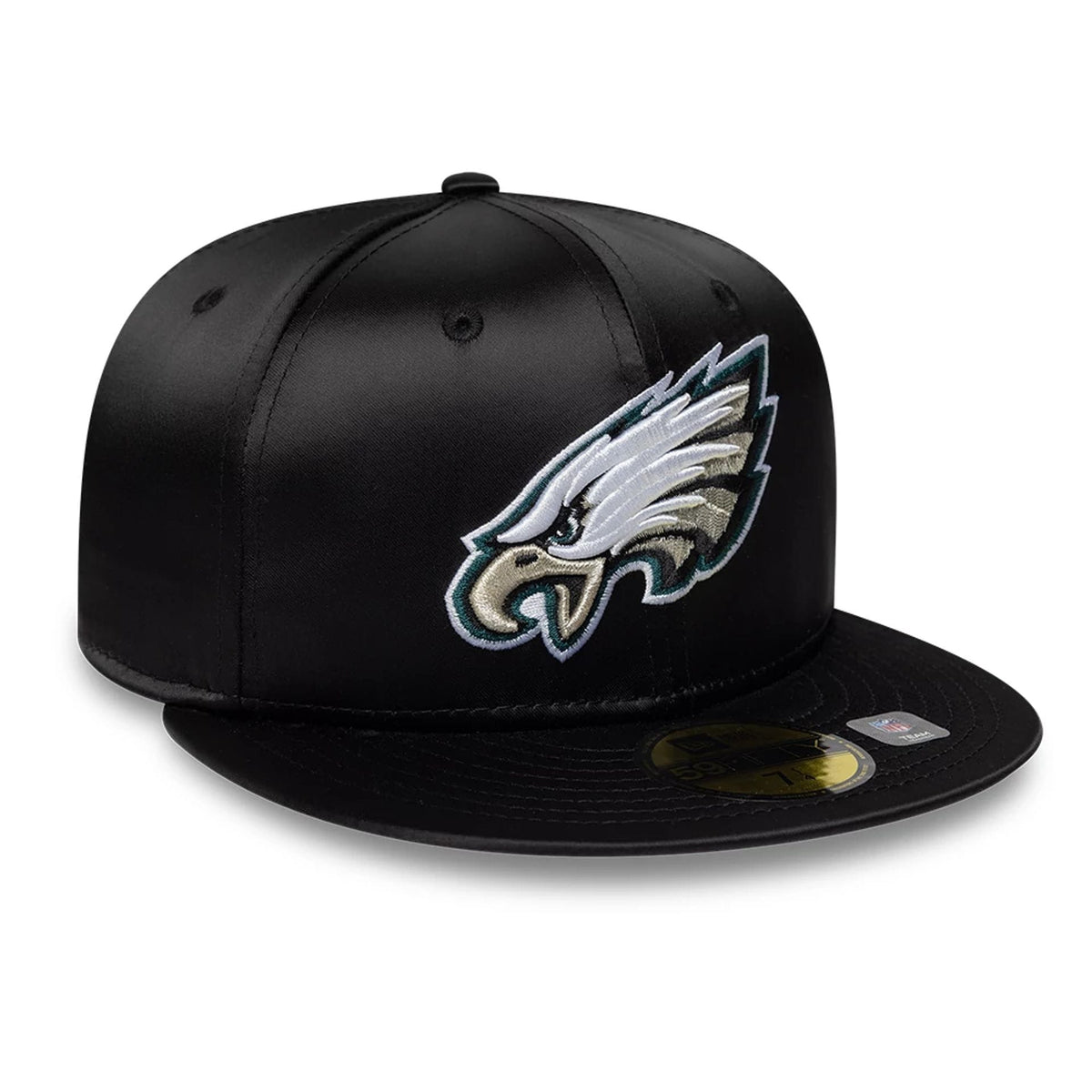 Philadelphia Eagles NFL Satin Black 59FIFTY Fitted Cap-zelvios