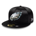 Philadelphia Eagles NFL Satin Black 59FIFTY Fitted Cap-zelvios