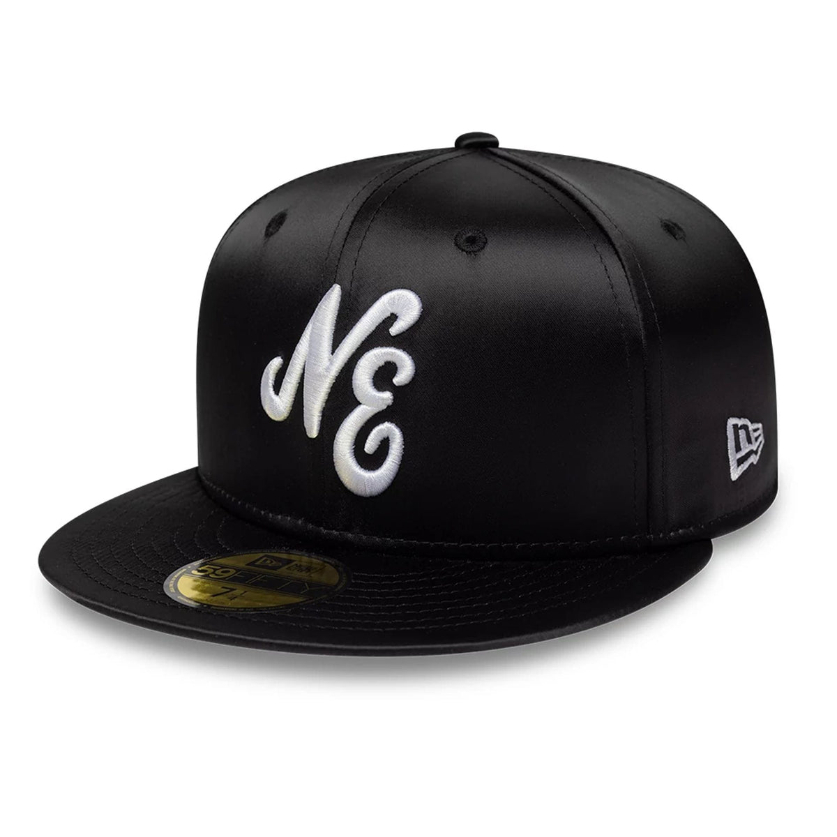 New Era Satin Black 59FIFTY Fitted Cap-zelvios