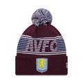 Aston Villa FC Dark Red Bobble Knit Beanie Hat-kentox