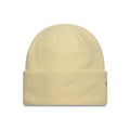 New Era Mohair Pastel Yellow Wide Cuff Knit Beanie Hat-zelvios
