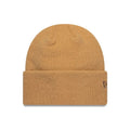 New Era Mohair Light Beige Wide Cuff Knit Beanie Hat-zelvios