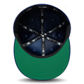 LA Dodgers MLB Sidepatch Satin Lined Dark Blue 59FIFTY Fitted Cap-zelvios