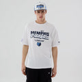 Memphis Grizzlies NBA London Game 2026 White Oversized T-Shirt-zelvios