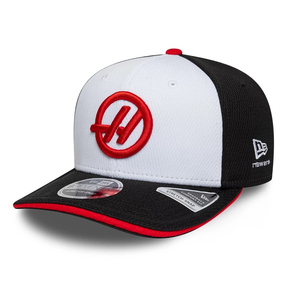 TGR Haas F1 Team Black 9SEVENTY Stretch Snap Adjustable Cap-zelvios