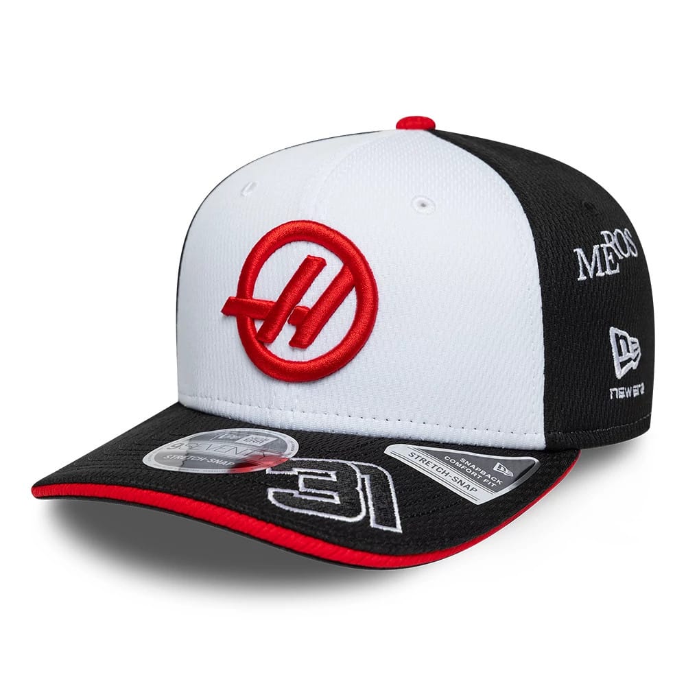 TGR Haas F1 Esteban Ocon Black 9SEVENTY Stretch Snap Adjustable Cap-zelvios