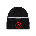TGR Haas F1 Team Black Cuff Knit Beanie Hat-zelvios