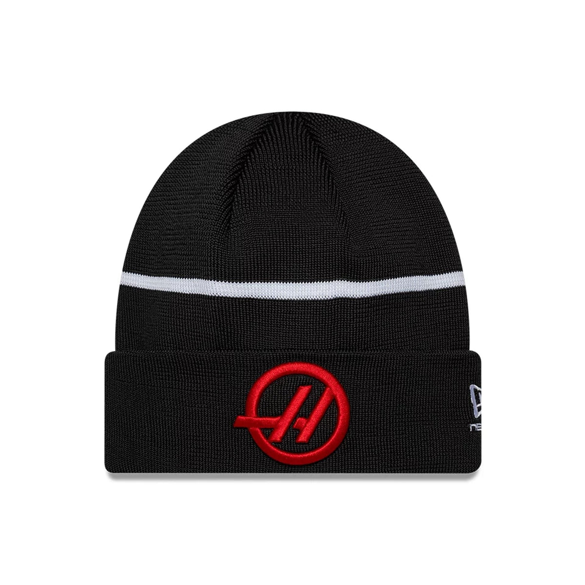 TGR Haas F1 Team Black Cuff Knit Beanie Hat-zelvios