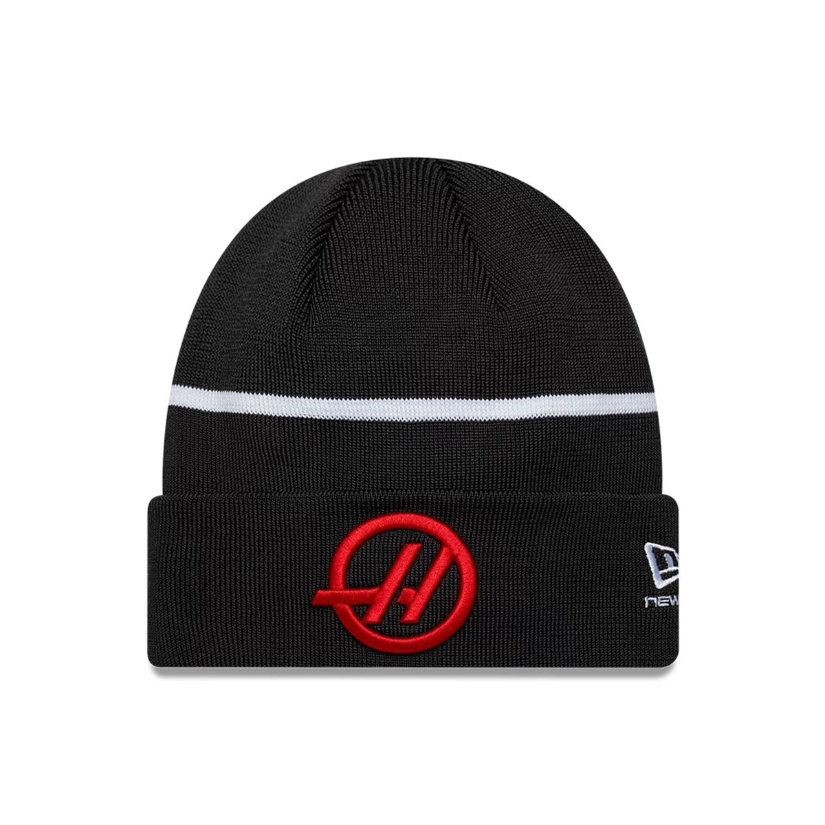 TGR Haas F1 Oliver Bearman Black Cuff Knit Beanie Hat-zelvios