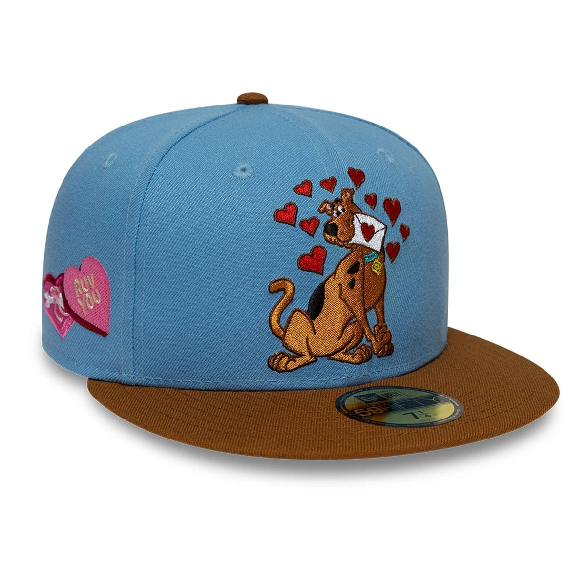 Scooby Doo Heart Pastel Blue 59FIFTY Fitted Cap-zelvios