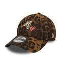 New Era Leopard Heart Brown 9TWENTY Adjustable Cap-zelvios