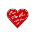 New Era Heart Script Red Pin Badge-zelvios