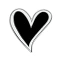 New Era Heart Black Pin Badge-zelvios