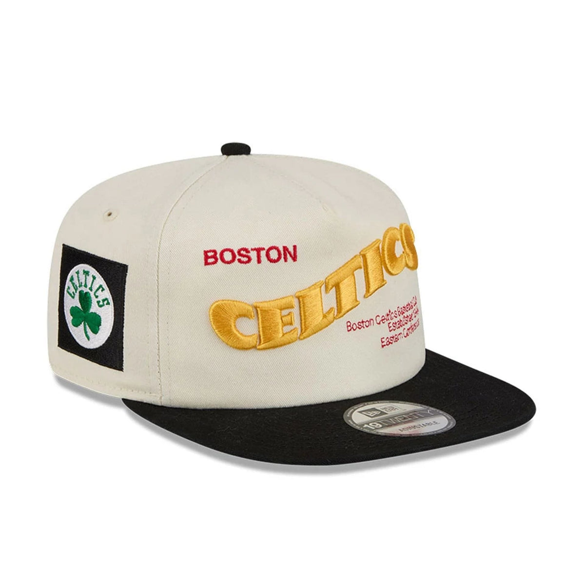 Boston Celtics NBA Conference Script White 19TWENTY Adjustable Cap-zelvios