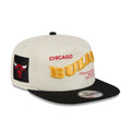 Chicago Bulls NBA Conference Script White 19TWENTY Adjustable Cap-zelvios