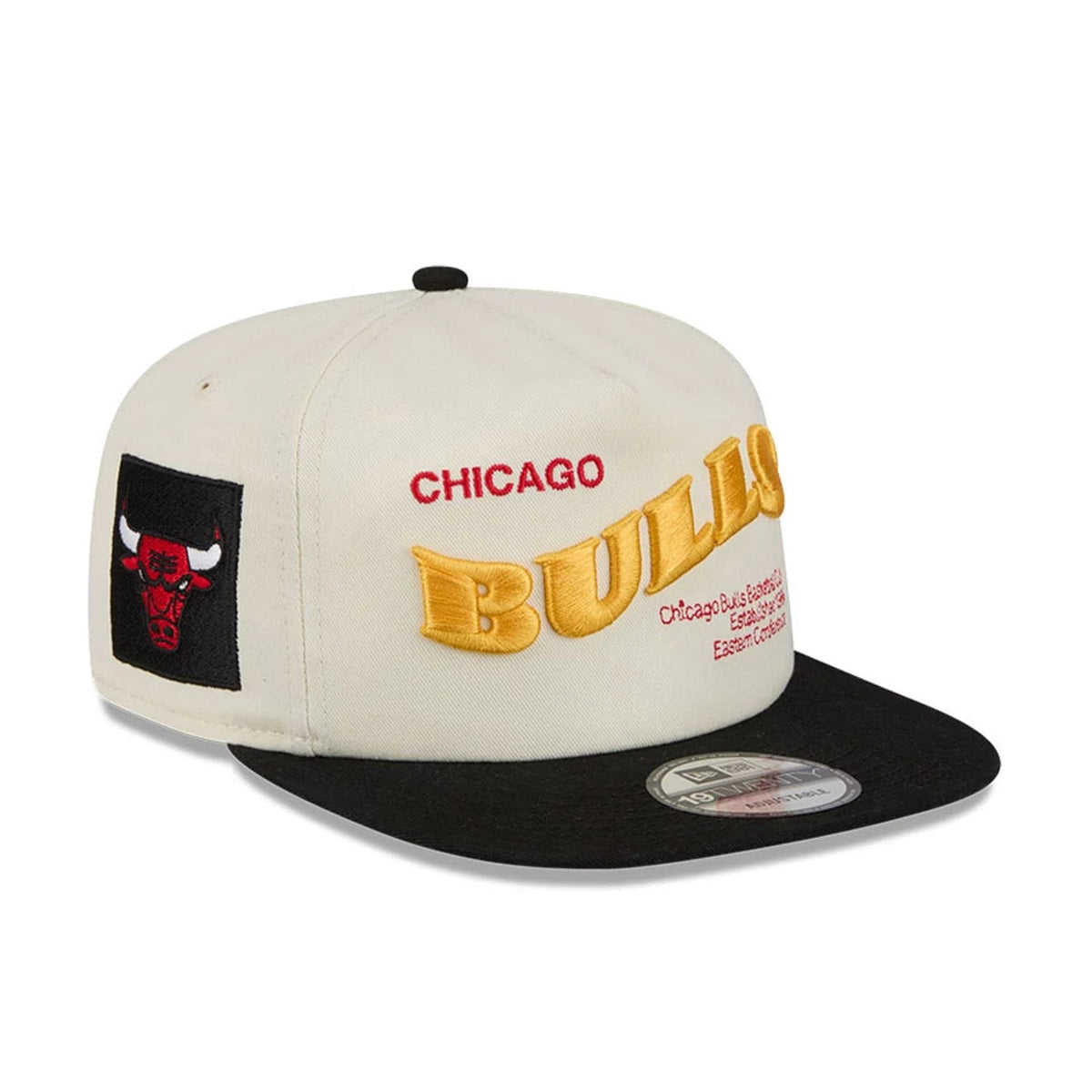 Chicago Bulls NBA Conference Script White 19TWENTY Adjustable Cap-zelvios