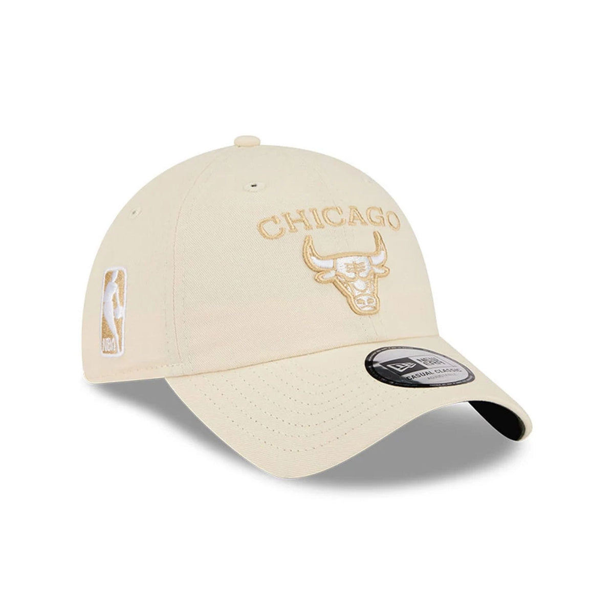 Chicago Bulls NBA Team Logo Beige Casual Classic Adjustable Cap-zelvios
