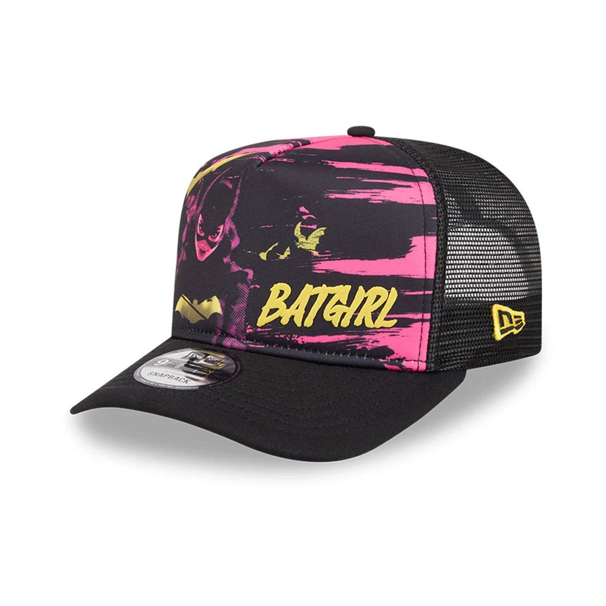 Womens DC Batgirl Black 9FIFTY A-Frame Snapback Adjustable Cap-zelvios