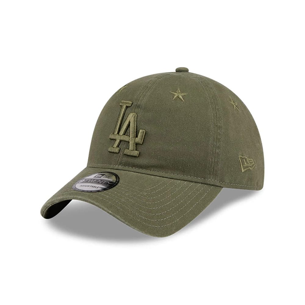 LA Dodgers MLB Starry Eyelet Green 9TWENTY Adjustable Cap-zelvios