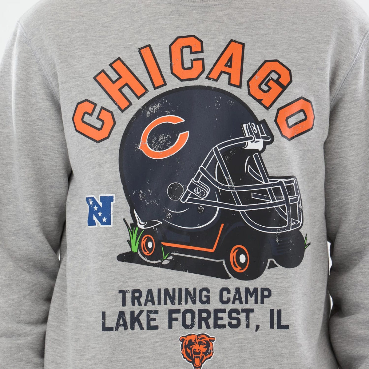 Chicago Bears NFL Training 2026 Grey Crew Neck Sweater-zelvios