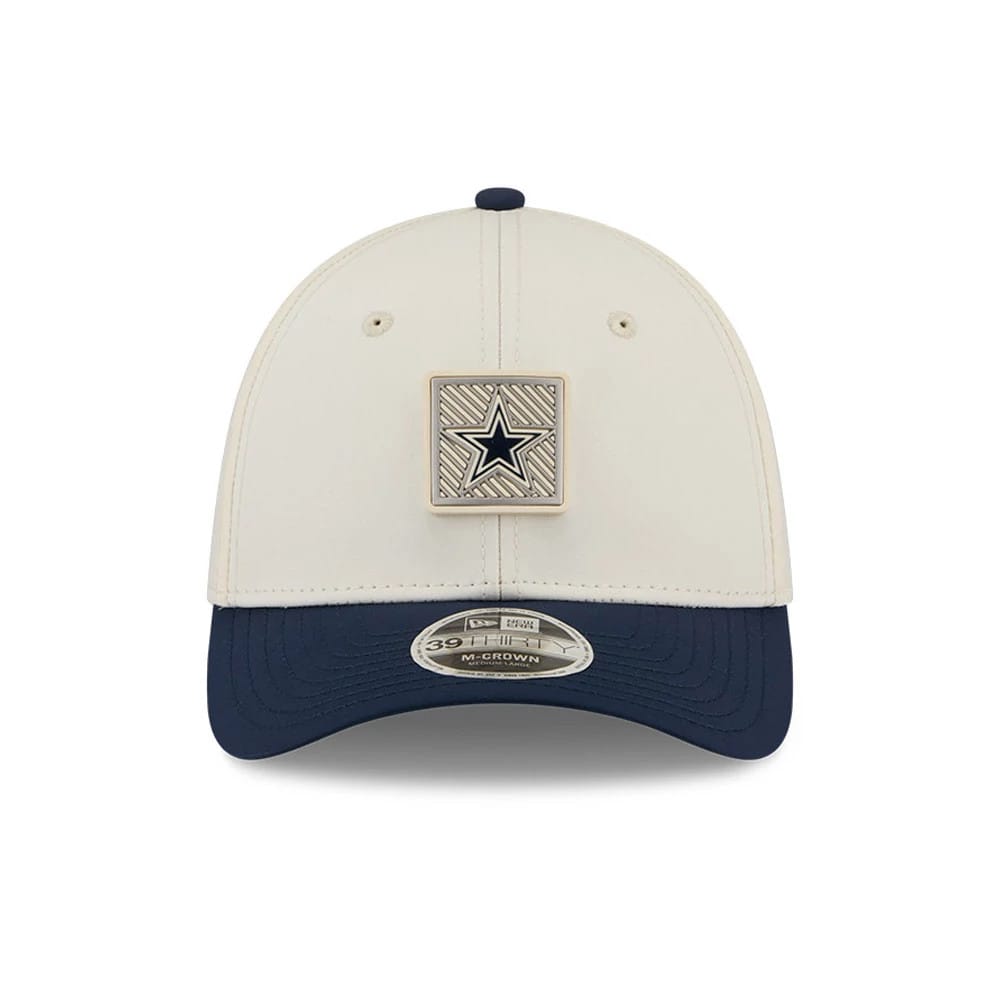 Dallas Cowboys NFL Training 2026 White 39THIRTY M-Crown Stretch Fit Cap-kentox