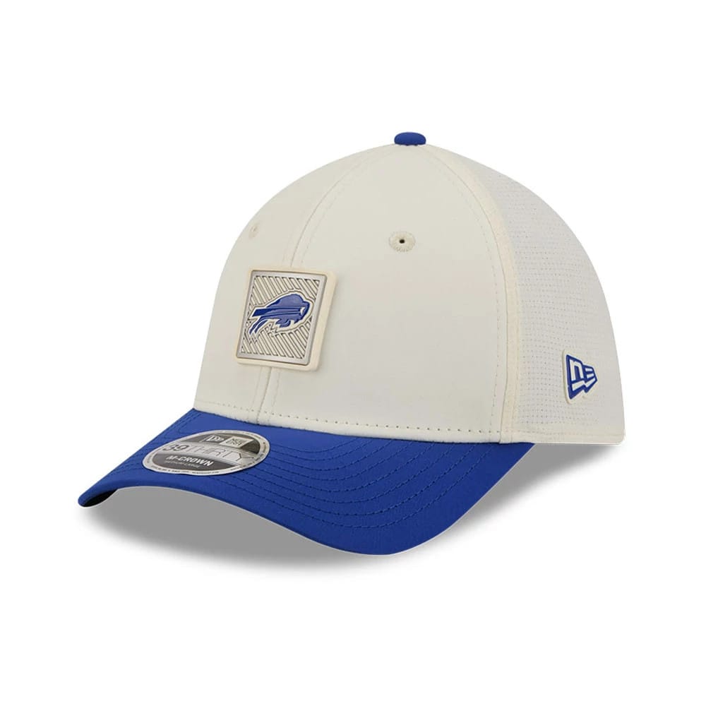 Buffalo Bills NFL Training 2026 White 39THIRTY M-Crown Stretch Fit Cap-zelvios