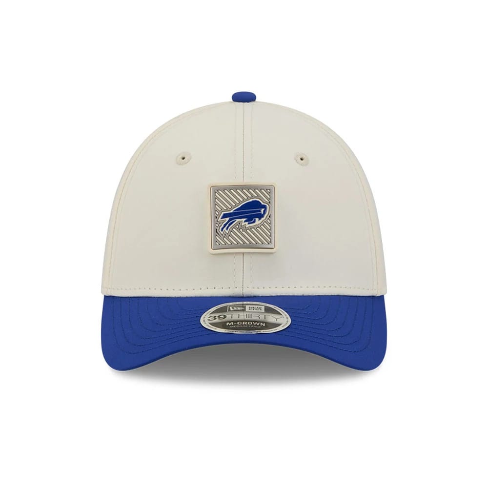 Buffalo Bills NFL Training 2026 White 39THIRTY M-Crown Stretch Fit Cap-zelvios
