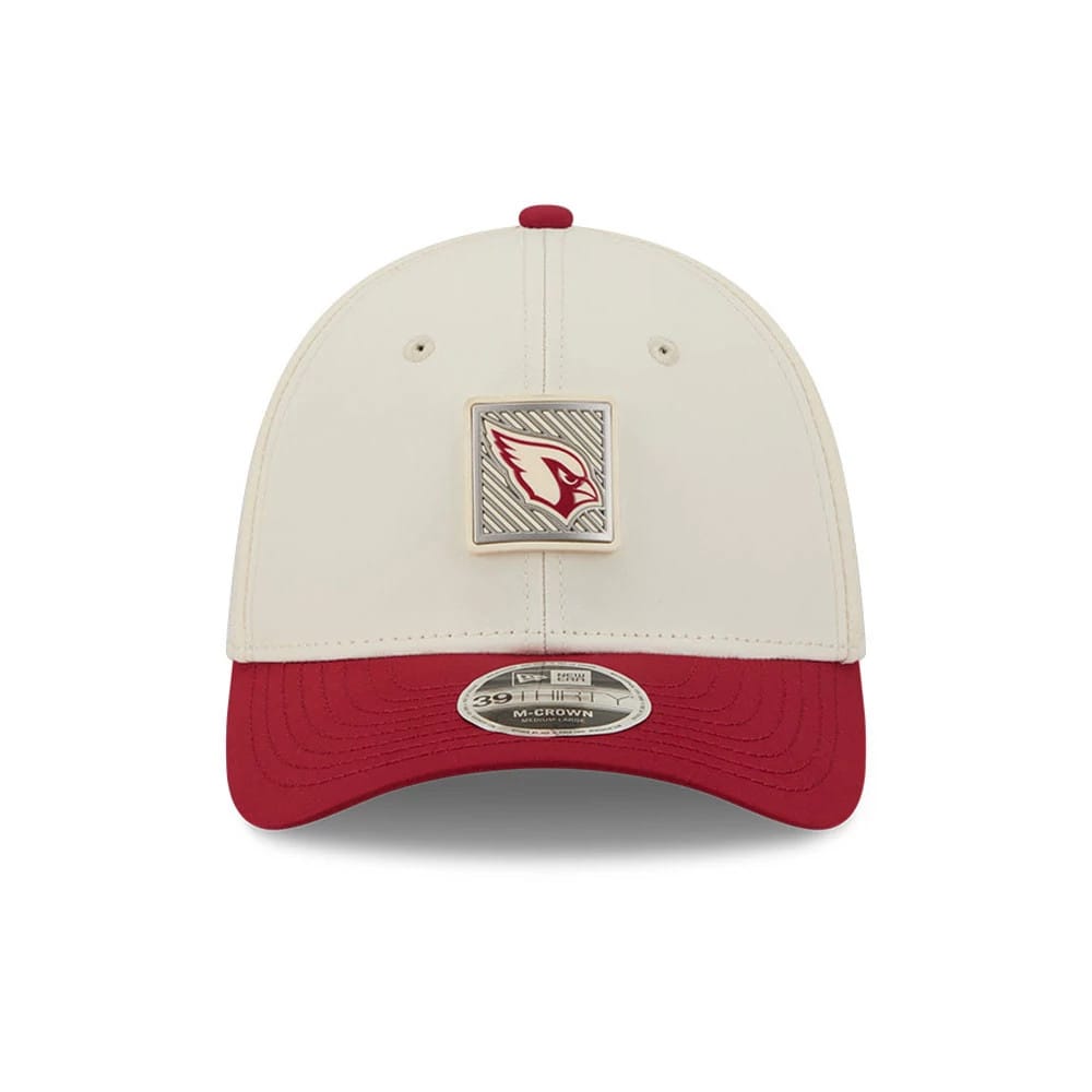 Arizona Cardinals NFL Training 2026 White 39THIRTY M-Crown Stretch Fit Cap-zelvios