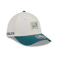 Eagles NFL Training 2026 White 39THIRTY M-Crown Stretch Fit Cap-kentox