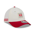 49ers NFL Training 2026 White 39THIRTY M-Crown Stretch Fit Cap-zelvios