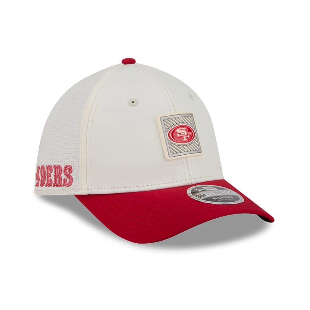 49ers NFL Training 2026 White 39THIRTY M-Crown Stretch Fit Cap-zelvios